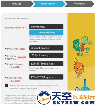 pokemongo注册教程