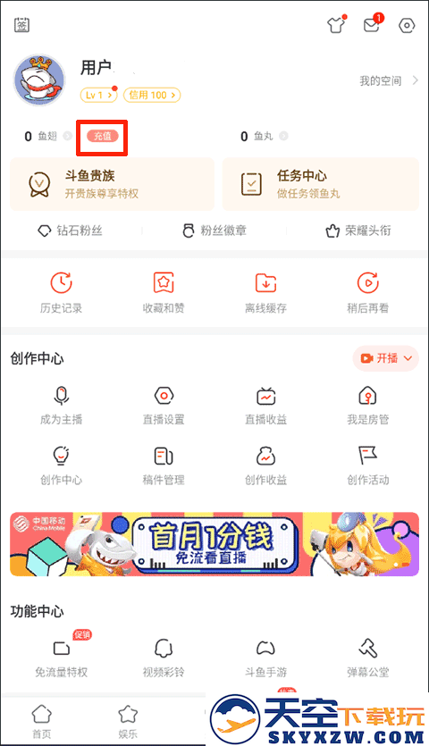 斗鱼充值教程