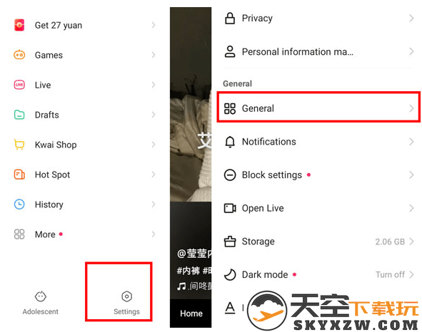 kwai快手国际版怎么设置中文