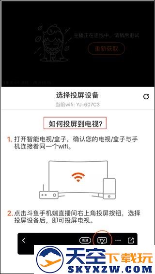 斗鱼直播投屏教程