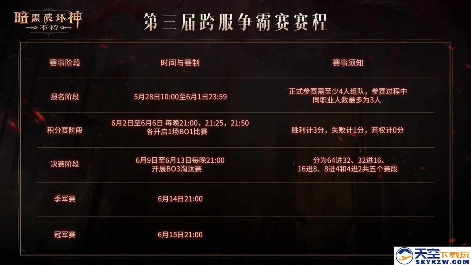 一举夺魁！《暗黑破坏神：不朽》第三届跨服争霸赛报名现已开启