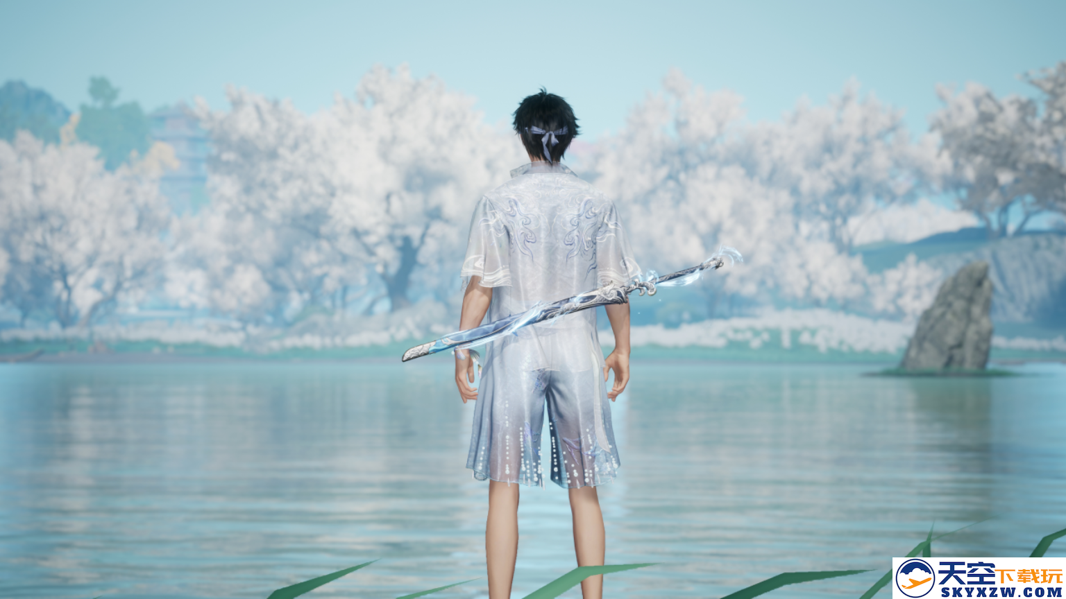 暑气退散！《射雕》夏日武器外观「引沧浪」来袭，江湖秒变海边派对！